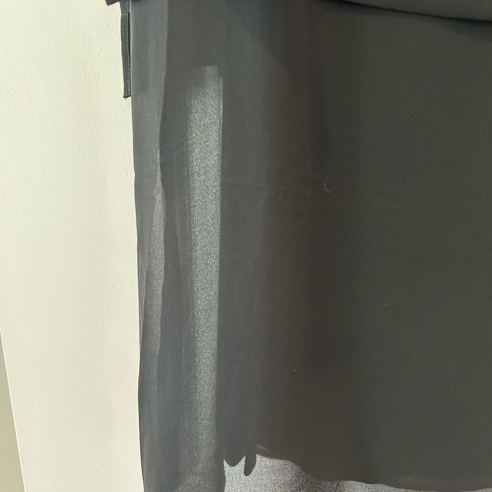 Chico's Black Sheer Sleeve Dress NWT - Picture 3 of 7